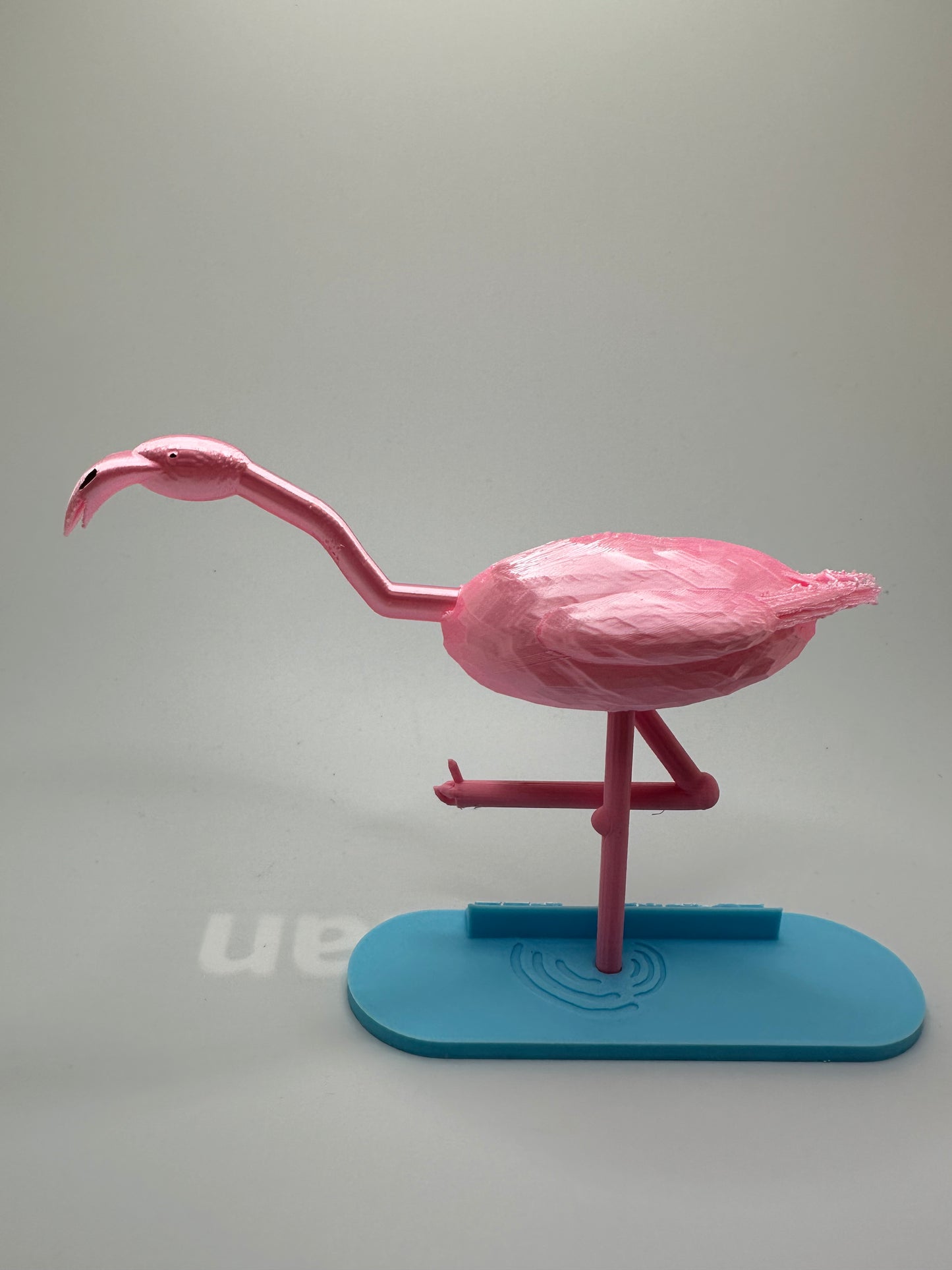 Flamingo Desk Ornament (Blue - Flock Off)