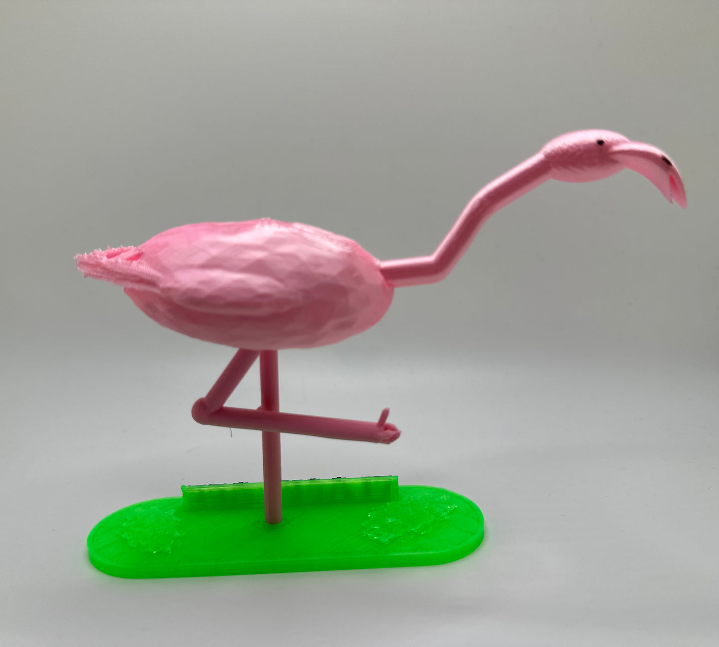 Flamingo Desk Ornament (Green - Flock Off)