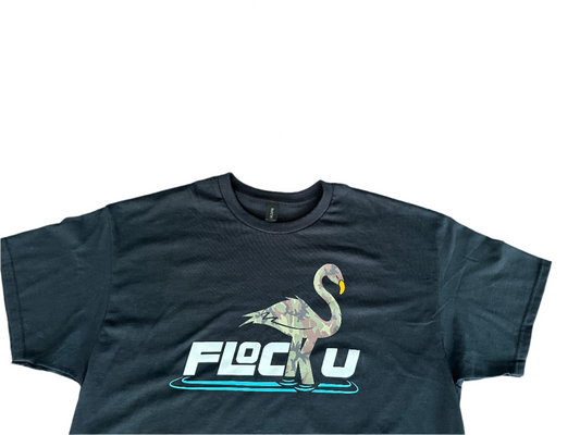 Limited Edition - FlockU Company T-Shirt (Black - Camouflage)